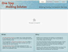 Tablet Screenshot of onestepmolding.com